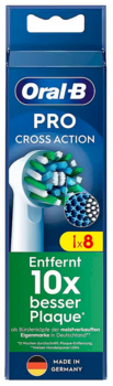 Oral-B CrossAction Zobu Birstu Uzgaļi Balts 8 gab. (8006540860472)