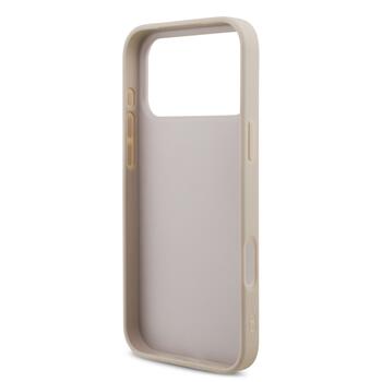 Guess PU 4G Metal Logo Strap Case Aizsargapvalks priekš iPhone 17 Pro Max / rozā (GUHCP17XP4GMGSP)