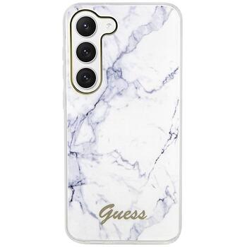 Guess GUHCS23MPCUMAH Hardcase Marble Защитный чехол для Samsung Galaxy S23+ S916 / белый (GUHCS23MPCUMAH)
