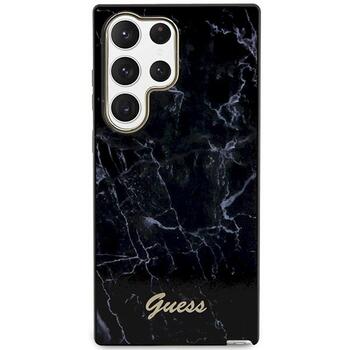 Guess GUHCS23LPCUMAK Marble Hardcase Защитный чехол для S23 Ultra S918 / чёрный (GUHCS23LPCUMAK)