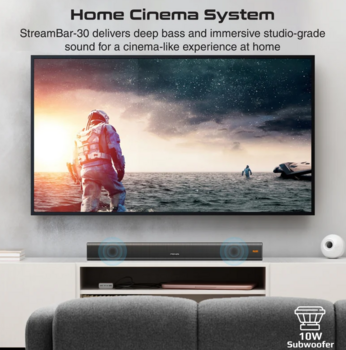 Promate StreamBar30 BassBoost SoundBar Система домашнего кинотеатра (STREAMBAR30)