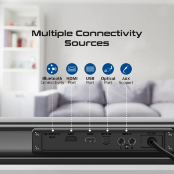 Promate StreamBar30 BassBoost SoundBar Система домашнего кинотеатра (STREAMBAR30)