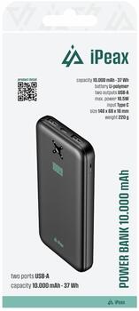 iPeax Power Bank 2x USB-A Внешний аккумулятор 10000mAh (90010118)