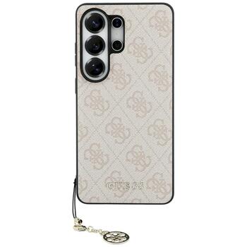 Case Guess 4G Classic Logo Charm MagSafe Aizsargapvalks priekš Samsung Galaxy S26 Ultra / rozā (GUHMS26LGF4GPI)
