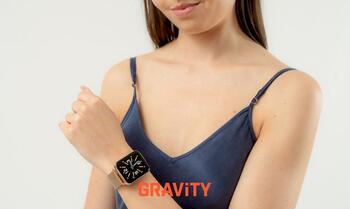 Smartwatch Gravity Смарт-часы 2 ремешка GT17-4 / розовое золото/серый (GT17-4)