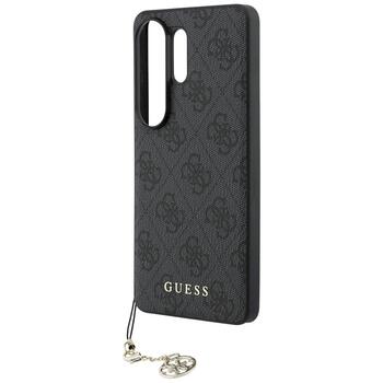 Guess 4G Classic Logo Charm MagSafe Aizsargapvalks priekš Samsung Galaxy S26 Ultra / melns (GUHMS26LGF4GGR)