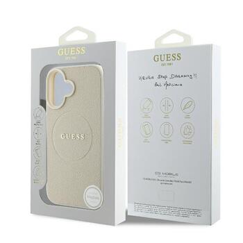 Guess GUHMP16SPGHSMME Hardcase Grained Ring MagSafe Защитный чехол для iPhone 16 6.1