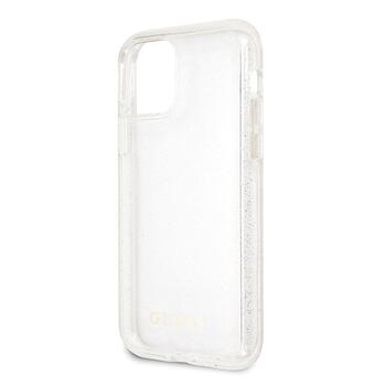 Guess GUHCN58PCGLSI Glitter Hardcase Защитный чехол для iPhone 11 Pro / серебристый (GUHCN58PCGLSI)