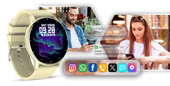 GIEWONT Smartwatch Смарт-часы GW120-6 / экрю (GW120-6)