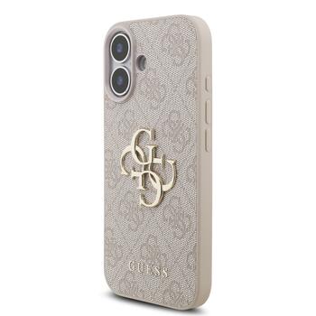 Guess PU 4G Metal Logo Strap Case Aizsargapvalks priekš iPhone 17 / rozā (GUHCP17SP4GMGSP)