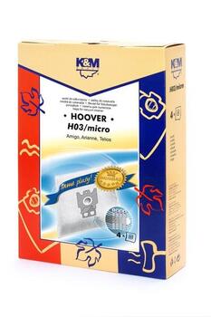 K&M Oдноразовые мешки для пылесосов HOOVER H30 (4шт) (KM-H03)