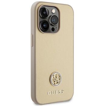 Guess Strass Metal Logo Back Case Защитный Чехол для Apple iPhone 15 Pro (GUHCP15LPS4DGPD)
