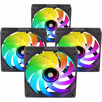 Mars Gaming MFSI4KIT Комплект 4x вентиляторов для ПК 120мм ARGB (MFSI4KIT)