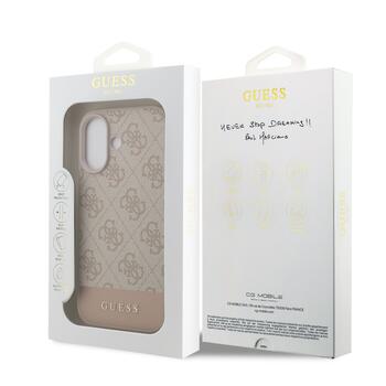 Guess PU 4G Stripe Case Защитный чехол для iPhone 17 / розовый (GUHCP17SG4GLPI)