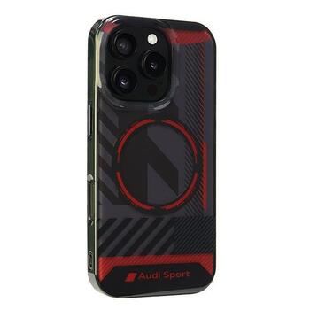 Audi IML Sport MagSafe Aizsargapvalks Priekš Apple iPhone 16 Pro (AUS-IMLMIP16P-RSQ/D2-BK)