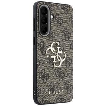 Guess Leather 4G Metal Logo Case Защитный чехол для Samsung Galaxy A37 5G / коричневый (GUHCSA374GMGBR)