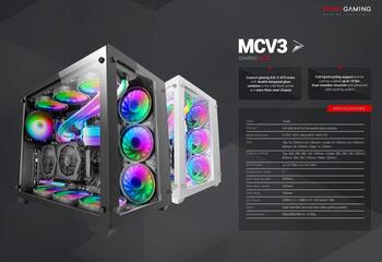 Mars Gaming MCV3 Ultra Gaming XXL Datora korpuss E-ATX (MCV3W)