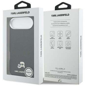 Case Karl Lagerfeld Karl & Choupette Head Pins Saffiano MagSafe Защитный чехол для iPhone Air / чёрный (KLHMP17M6PFKCLK)