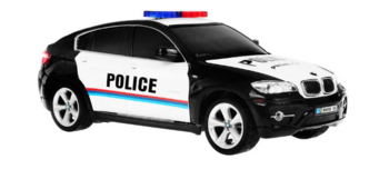RoGer R/C BMW X6 Policija Rotaļu Mašīna 1:24 (ZRC.866-2404P)