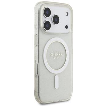 Guess IML Glitter Pearl Strap MagSafe Case Чехол для Apple iPhone 17 Pro (GUHMP17LHGCRELST)