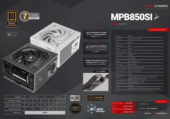 Mars Gaming MPB850SI Barošanas Bloks ATX 850W (MPB850SI)