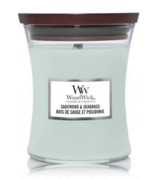 Woodwick Sagewood & Seagrass Aromātiskā svece 453,6 g (5038581148656)