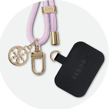 Guess GUOUCNMG4EU Universal CBDY Cord strap Ремешок на шею для телефонов lilac Nylon 4G Metal Charm (GUOUCNMG4EU)