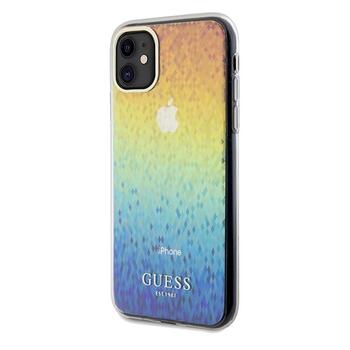 Guess GUHCN61HDECMI Hardcase IML Faceted Mirror Disco Iridescent Защитный чехол для iPhone 11 / Xr 6.1