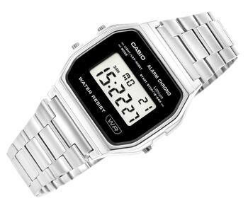 CASIO Vintage A158WEA-1EF Sieviešu rokas pulkstenis / sudraba (A158WEA-1EF)