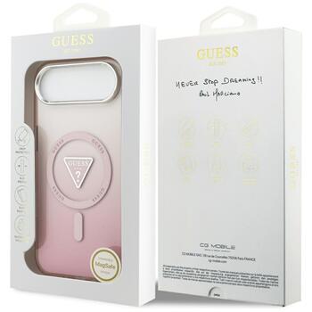 Case Guess IML Gradient Triangle Logo MagSafe Aizsargapvalks priekš iPhone Air / rozā (GUHMP17MHGTMLCGP)