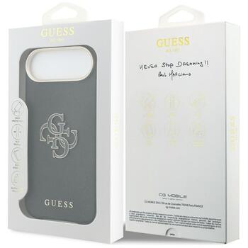 Case Guess FW Resin Logo Aizsargapvalks priekš iPhone Air / melns (GUHCP17M5PS4RGGK)