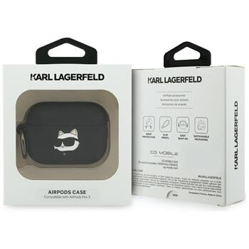 Karl Lagerfeld 3D Logo NFT Choupette Head Silicone Case Чехол для наушников Apple AirPods Pro 3 (KLAP3RUNCHK)