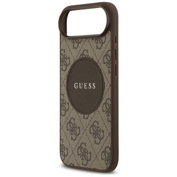 Case Guess 4G Circle Classic Logo MagSafe Защитный чехол для iPhone Air / коричневый (GUHMP17MP4PGRSGW)