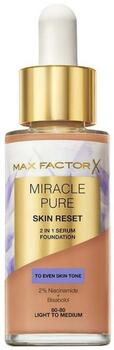Max Factor Miracle Pure Skin Reset 2in1 Serum Foundation 60-80 Light to Medium Основа Под Макияж 30 ml (3616305711755)