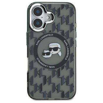Karl Lagerfeld Hard IML Monogram Karl&Choupette Head MagSafe Case Чехол для Apple iPhone 16 (KLHMP16SHMCKMHK)
