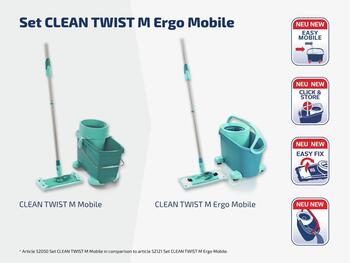 Leifheit 52121 Grīdas uzkopšanas komplekts Clean Twist M Ergo Mobile (1052121)