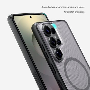 Nillkin Super Frosted PRO Magnetic Back Cover Защитный чехол для Samsung Galaxy S26 Ultra / прозрачный чёрный (57983129431)