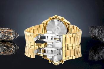Giewont Мужские часы Chronograph Sapphire / золотой/синий (GW9460-B5)