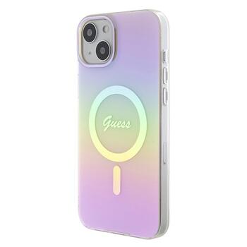 Guess IML Iridescent MagSafe Back Case Защитный Чехол для Apple iPhone 15 Plus (GUHMP15MHITSP)
