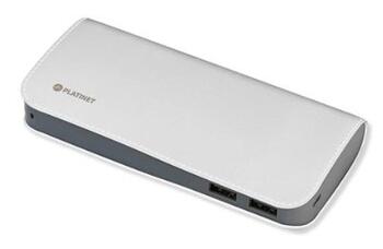 Platinet PMPB11LW Power Bank Luxury Leather 11000 mAh Портативный аккумулятор 2x USB 2.1A белый (PMPB11LW)