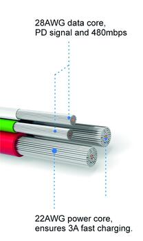 Swissten Textile Quick Charge Универсальный Micro USB Кабель данных 0.2m (SW-QU-MICR-USB-0.2-R)