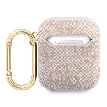 Guess GUA24GSMP AirPods Cover 4G Script Metal Collection Защитный чехол для AirPods / розовый (GUA24GSMP)