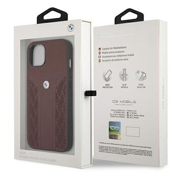 BMW BMHCP13MRSPPR Back Case Кожанный Чехол для телефона Apple iPhone 13 Kpacный (BMHCP13MRSPPR)