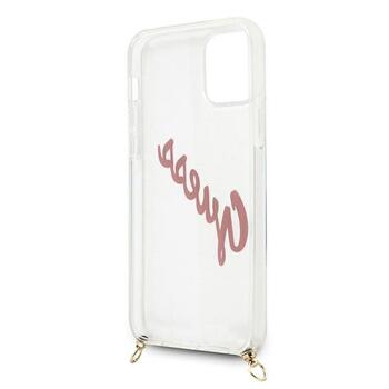 Guess GUHCP12SCRTVSPI Script Vintage Aizsargapvalks priekš iPhone 12 mini 5,4