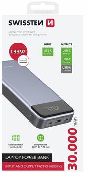 Swissten Power Bank 133W Внешний аккумулятор30 000 mAh (22013917)