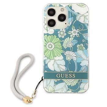 Guess GUHCP13XHFLSN Flower Strap Aizsargapvalks priekš iPhone 13 Pro Max 6,7