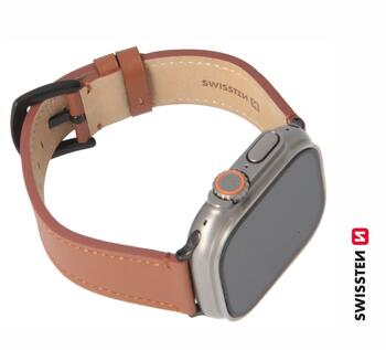 Swissten Кожаный Ремешок Для Apple Watch 42 / 44 / 45 / 49mm (46000813)