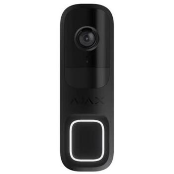 AJAX DoorBell Видеозвонок 4МП HDR / PIR датчик / IP54 (Чёрный) (AX000678)
