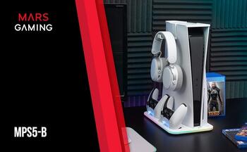 Mars Gaming MPS5B2 Multifunction Stand For PS5 with Cooling / RGB (MPS5B2)