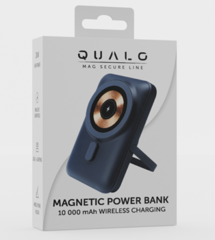 Qualo QMPB5-LD-01 MagSafe Беспроводной Повер Банк 10000mAh / LED / 20 W / USB-C / Lightning (QMPB5-LD-01)